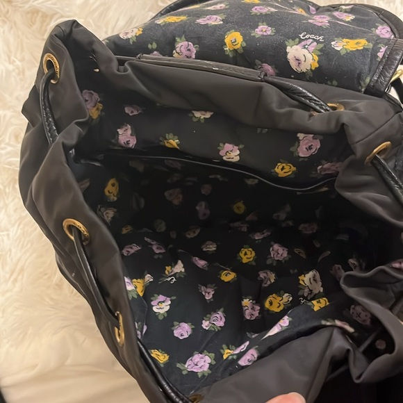 Coach black nylon backpack - Picture 3 of 6